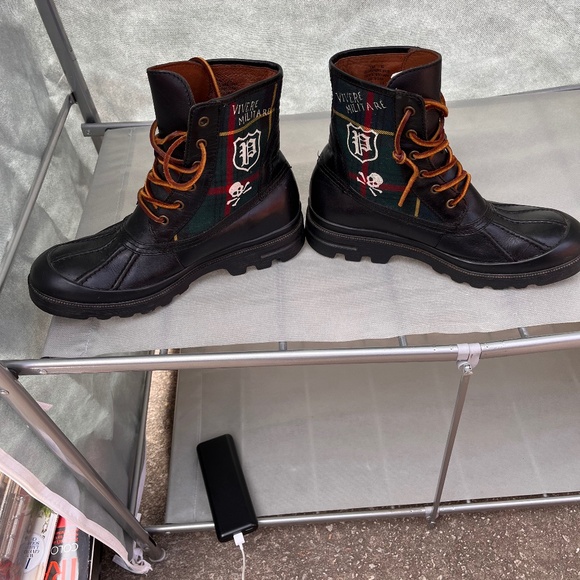 Polo Ralph Lauren Tartan duck boots ( Udel ) model - Picture 1 of 15